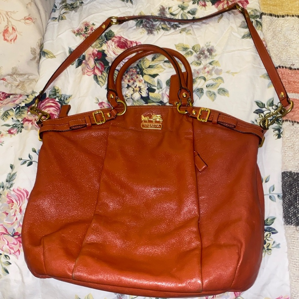 Large Coach Scout Hobo Leather Bag - Picture 1 of 4